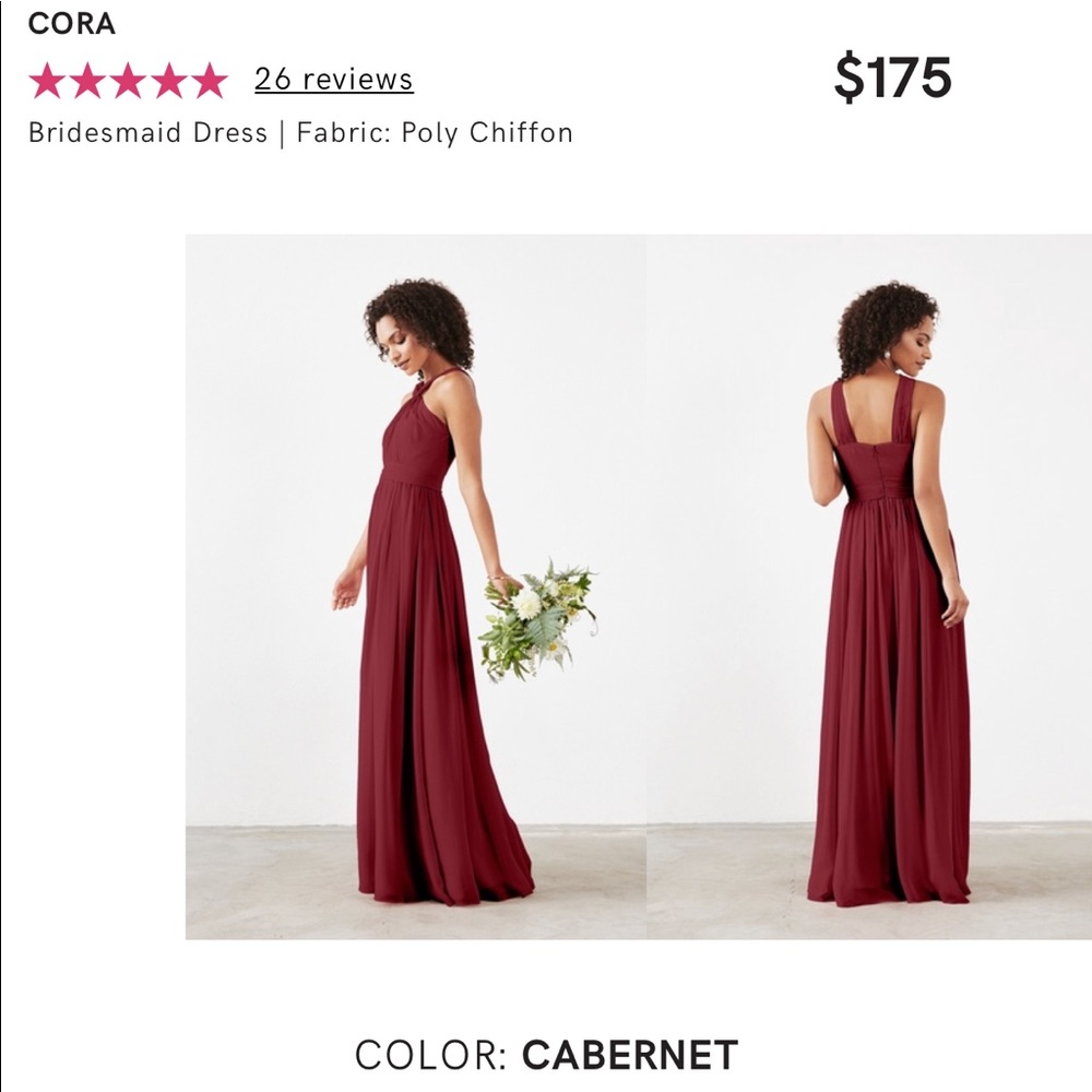 Weddington Way Cora Bridesmaids Dress: Cabernet 8
